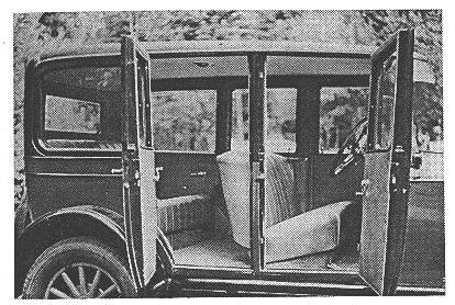 The interior, originally trimmed in green mohair