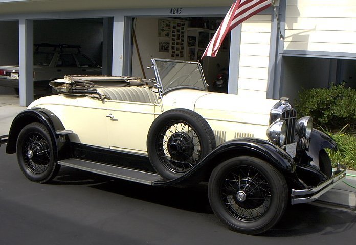 1929 Durant 60 De Luxe Sport Roadster C-2896, a surviving car in the Durant registry