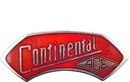 Curved red Continental Ace radiator badge, 1933
