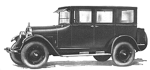 Factory illustration of a 1925 Durant A-22 Special Sedan