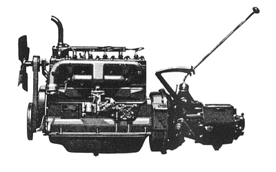 Continental 15L engine, left side