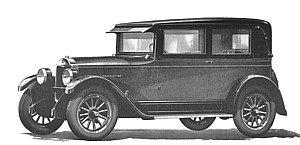 Factory illustration of a 1926 Flint Z-18 Coach