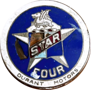 Star Four radiator badge, 1926 to 1927