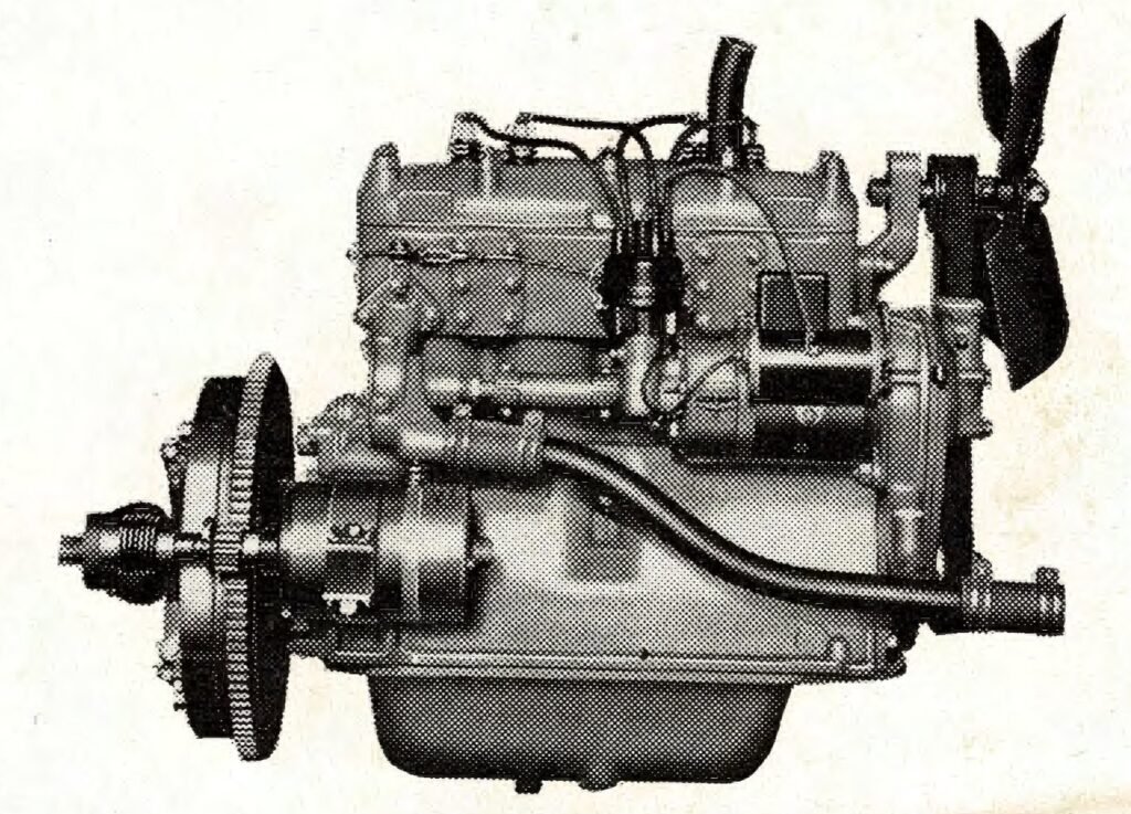 Improved Star Four motor, right side view, from the October 1926 Star catalog